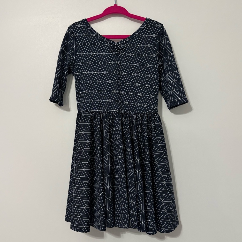 Geometric Patterned Kids Dress